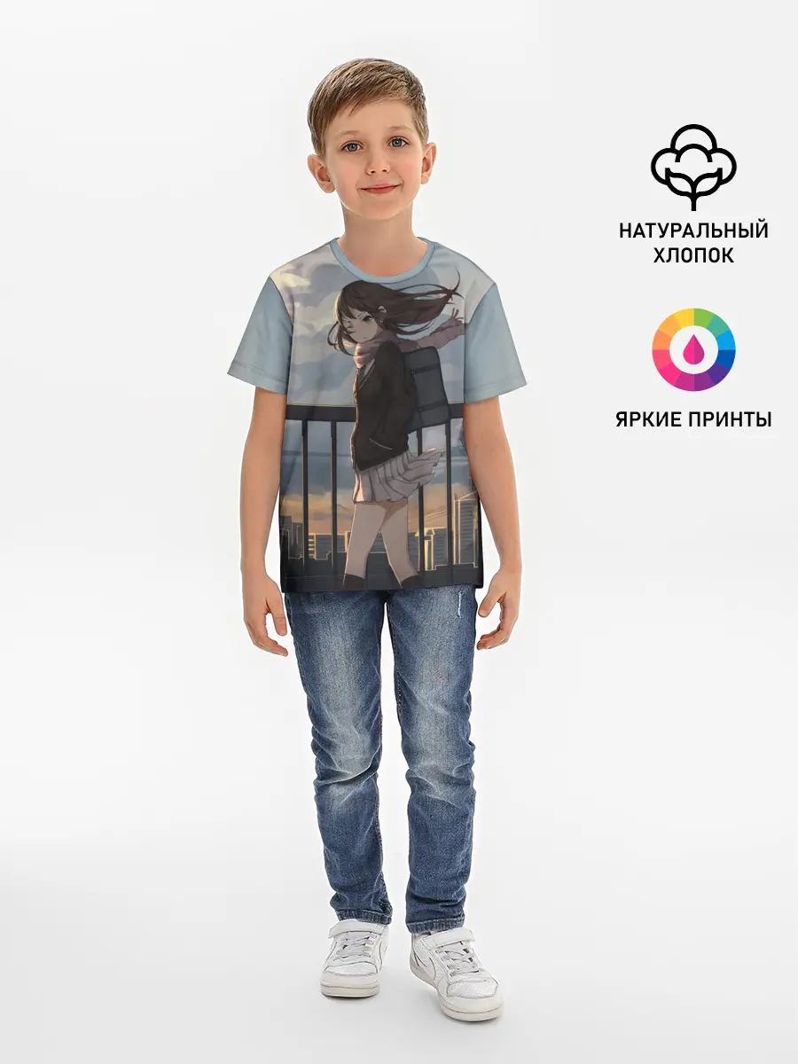 Детская базовая футболка / IDOLMASTER. Rin Shibuya