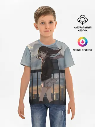 Детская базовая футболка / IDOLMASTER. Rin Shibuya