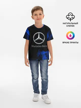Детская базовая футболка / mercedes