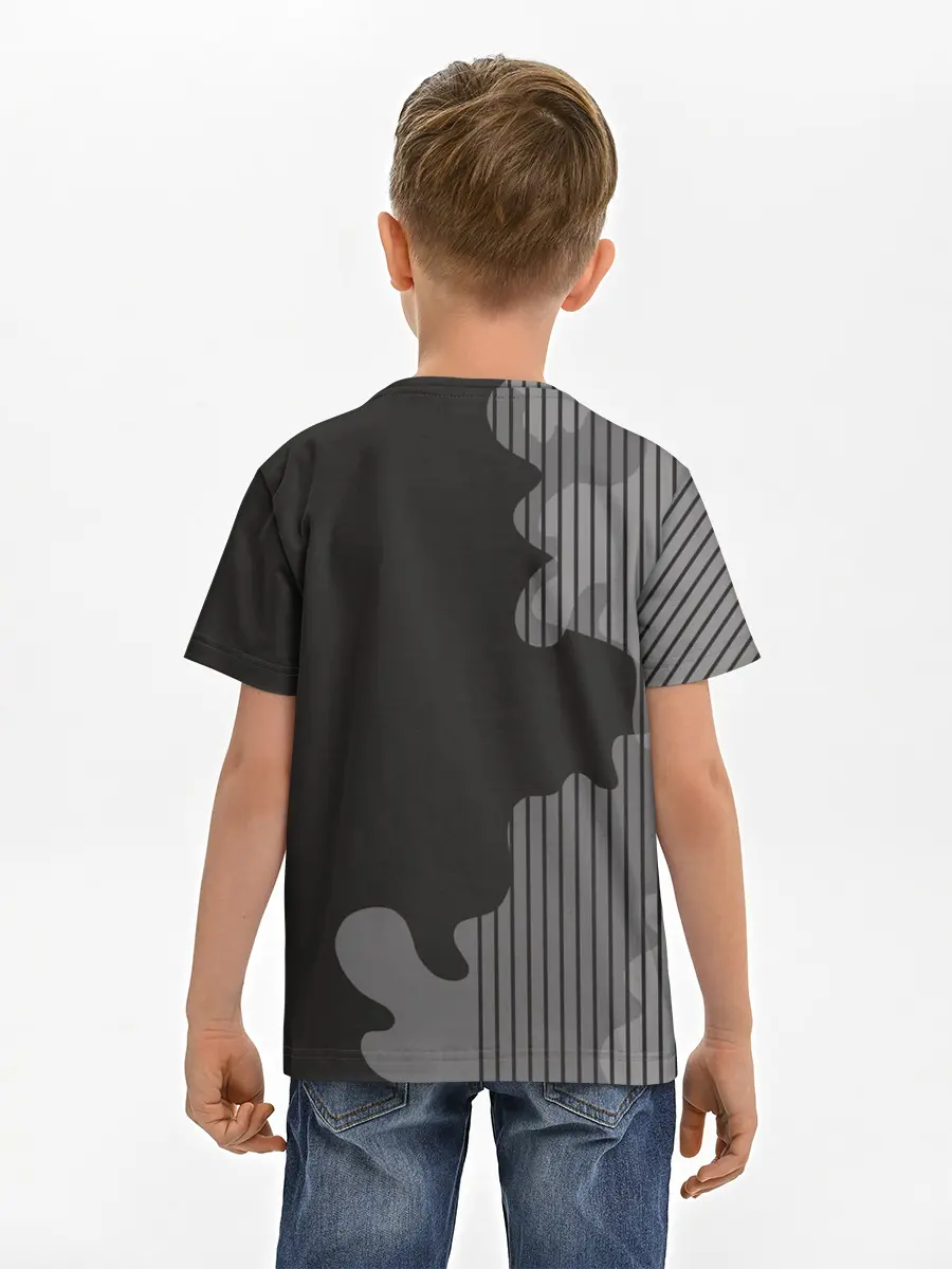 Детская базовая футболка / Мопс в кармане