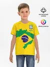 Детская базовая футболка / Бразилия, форма