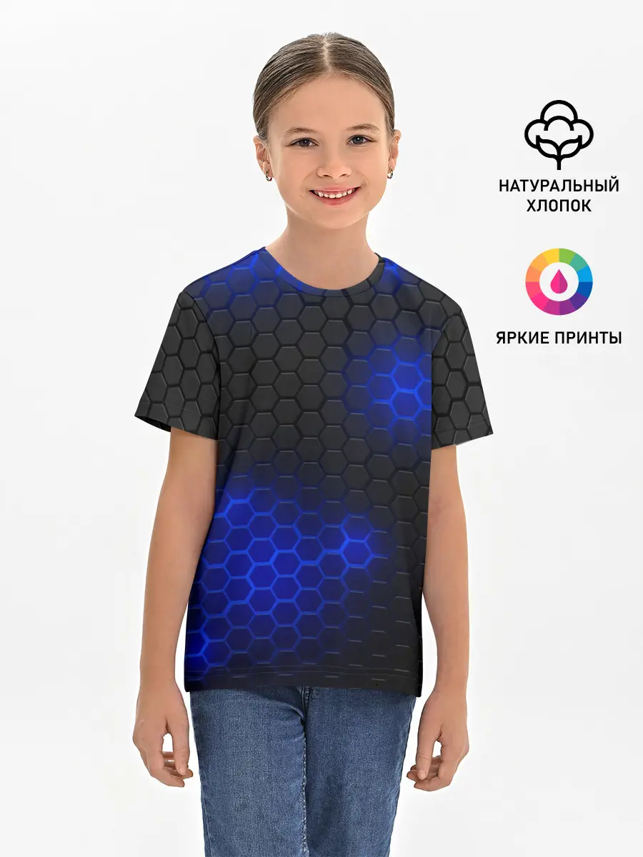 Детская базовая футболка / СТАЛЬНАЯ БРОНЯ | НЕОНОВАЯ БРОНЯ