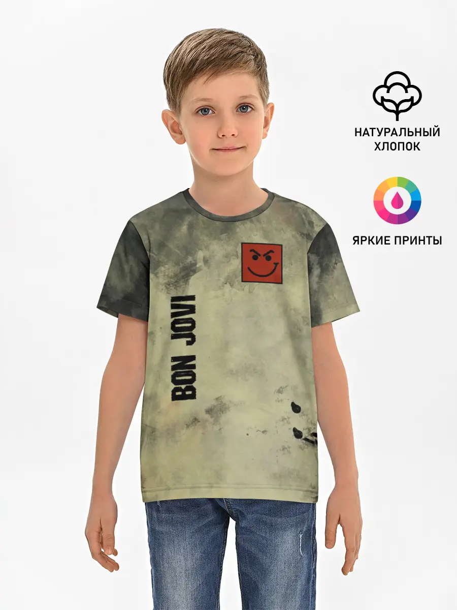 Детская базовая футболка / Bon Jovi