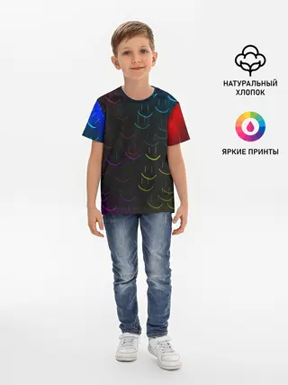 Детская базовая футболка / Rainbow smile