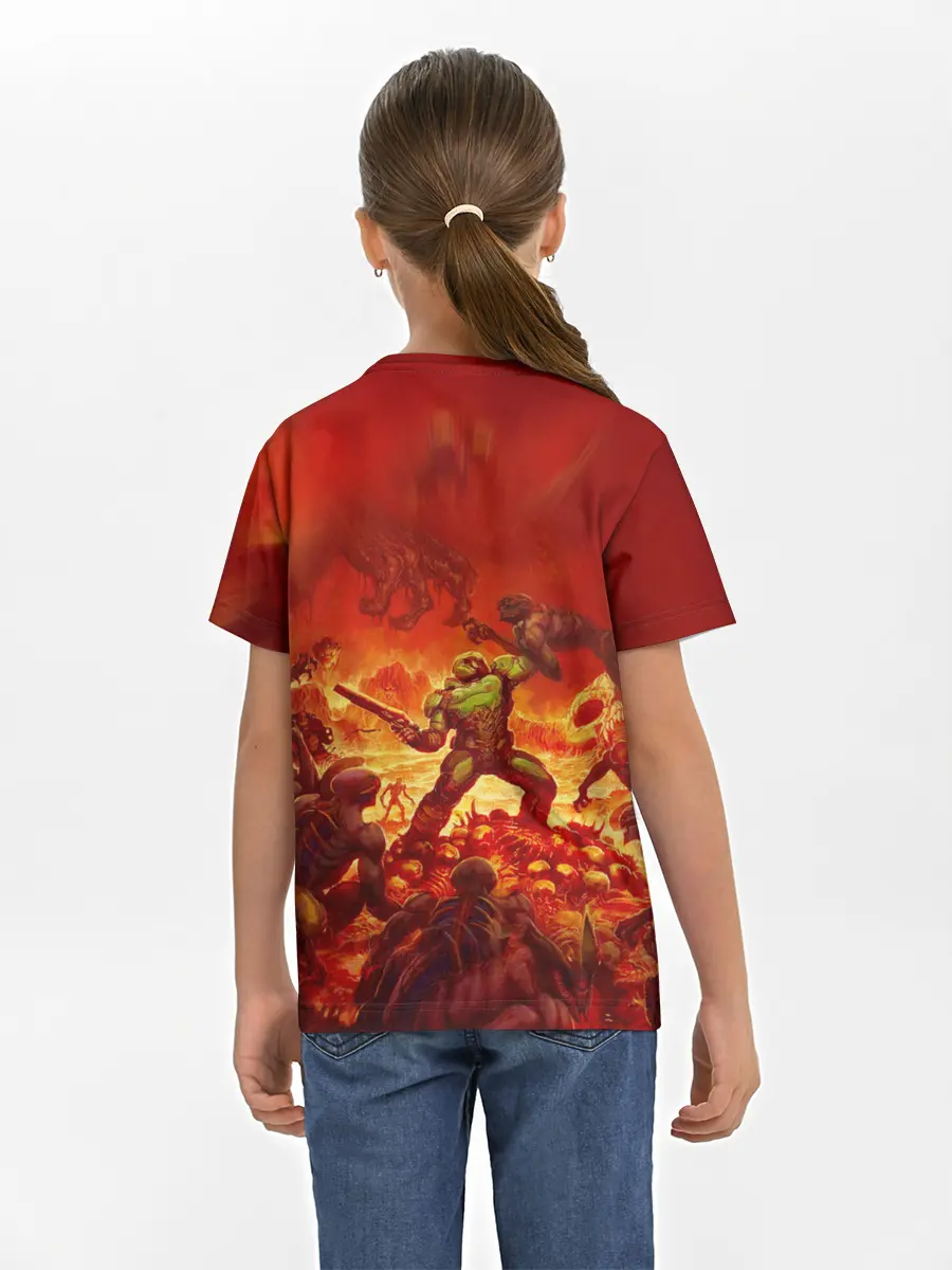 Детская базовая футболка / DOOM