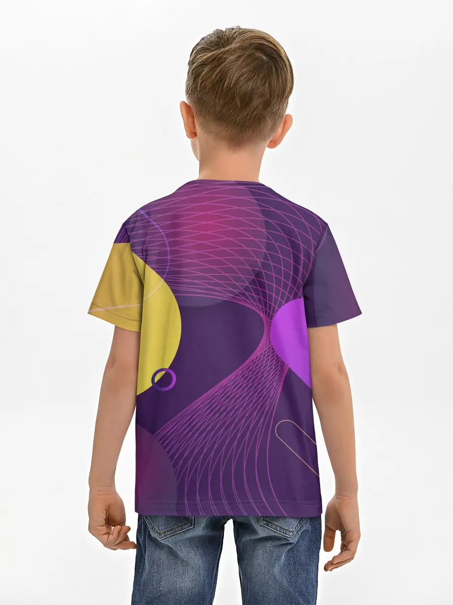 Детская базовая футболка / ГЕОМЕТРИЧЕСКИЕ ЛИНИИ