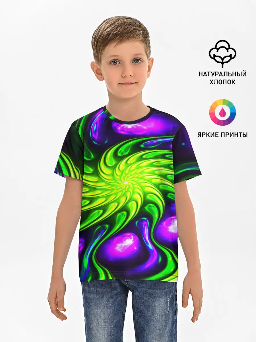 Детская базовая футболка / NEON&ACID