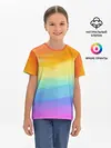 Детская базовая футболка / РАДУЖНЫЕ ВОЛНЫ | RAINBOW WAVES