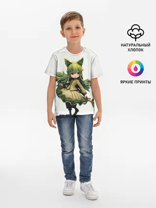 Детская базовая футболка / Mylne and the Forest Gift
