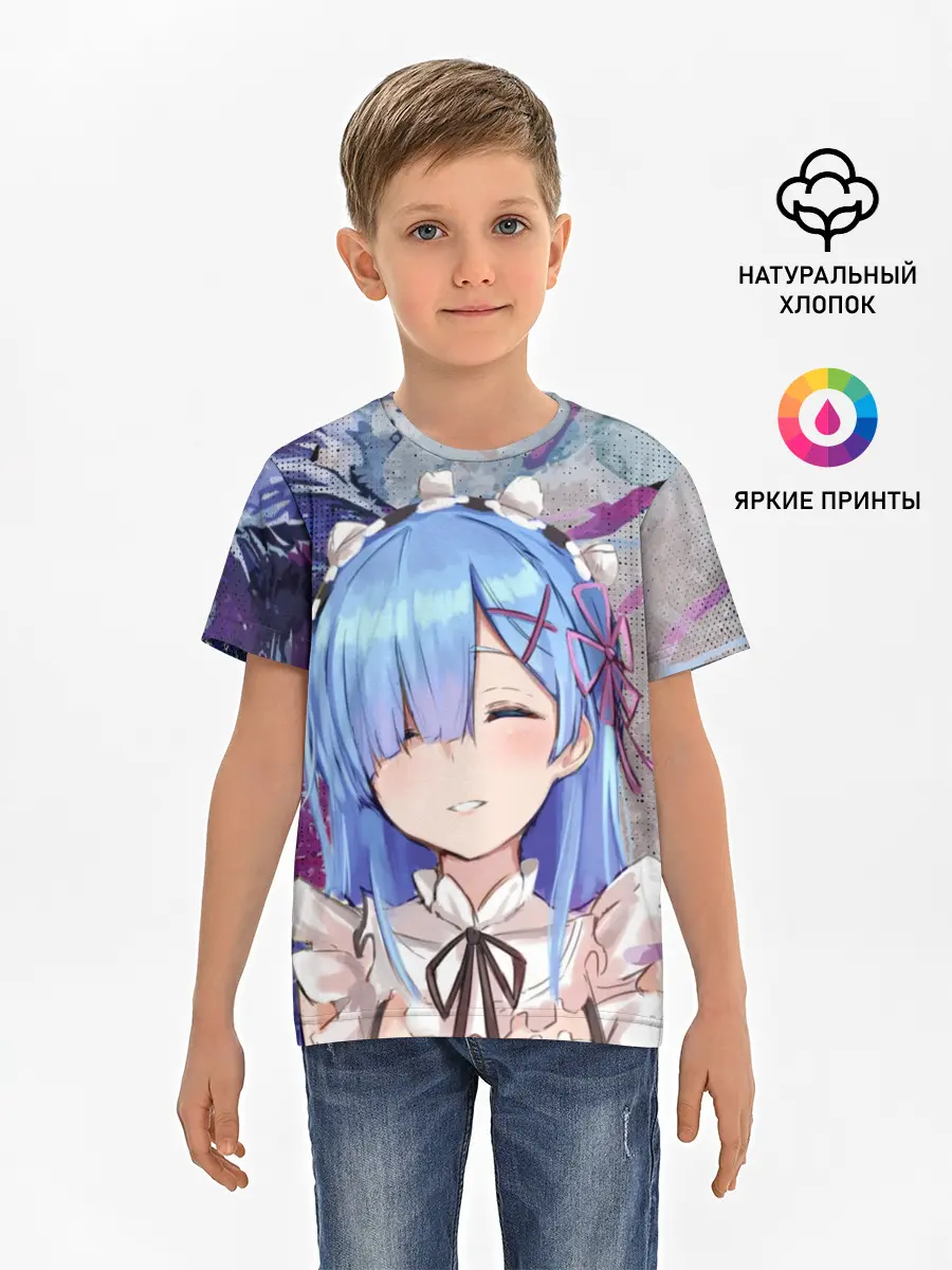 Детская базовая футболка / Re: Zero. Жизнь с нуля