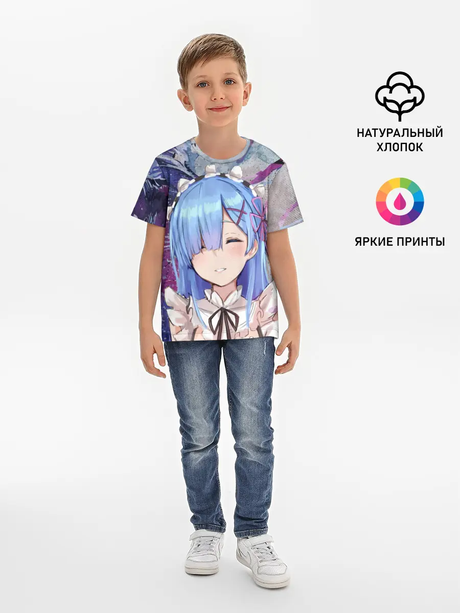 Детская базовая футболка / Re: Zero. Жизнь с нуля