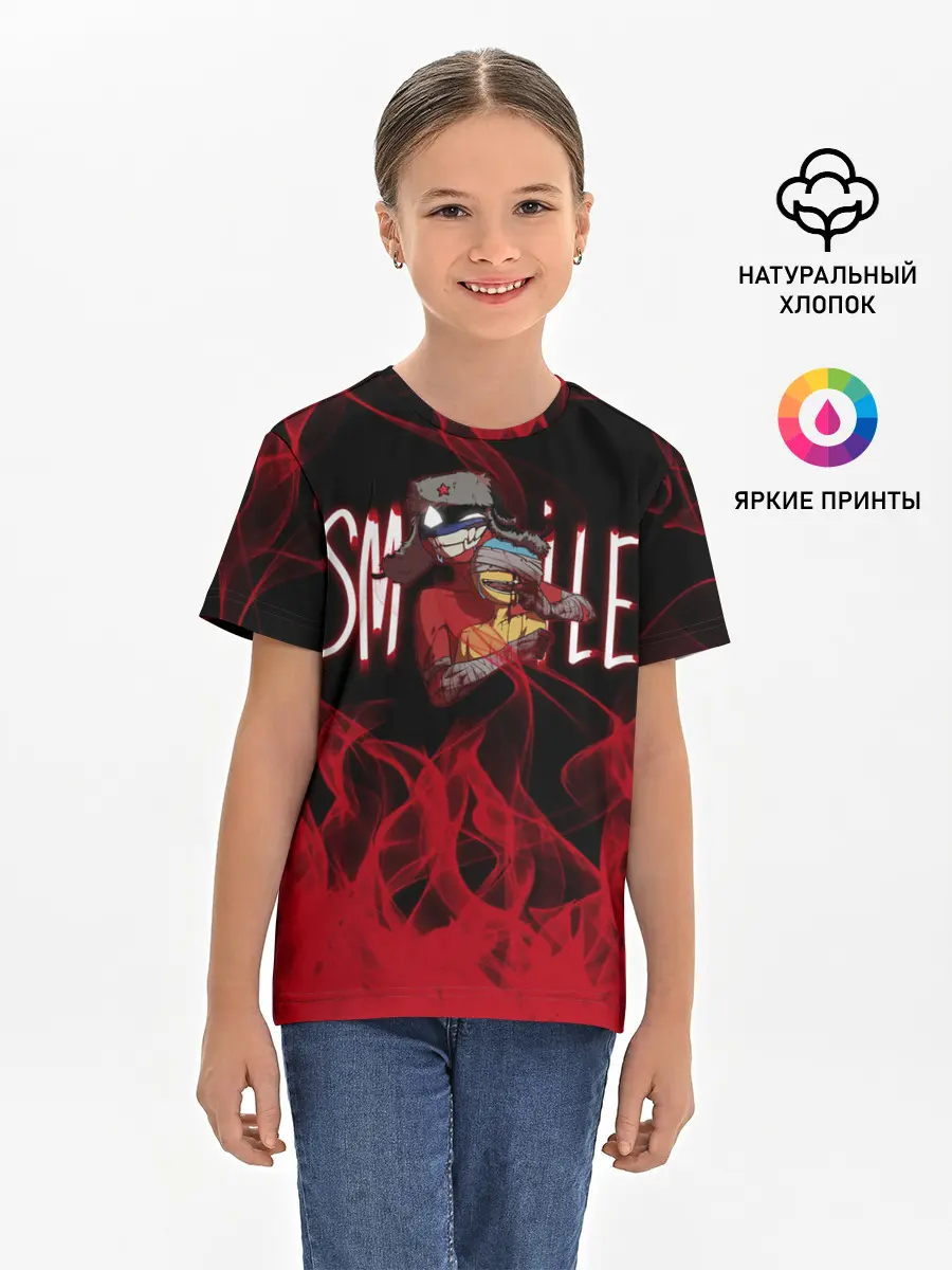 Детская базовая футболка / COUNTRYHUMANS.