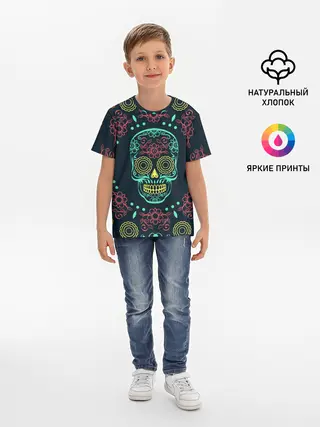 Детская базовая футболка / Ornamental death