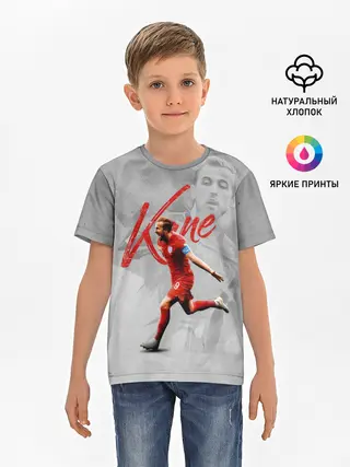 Детская базовая футболка / Harry Kane footballer