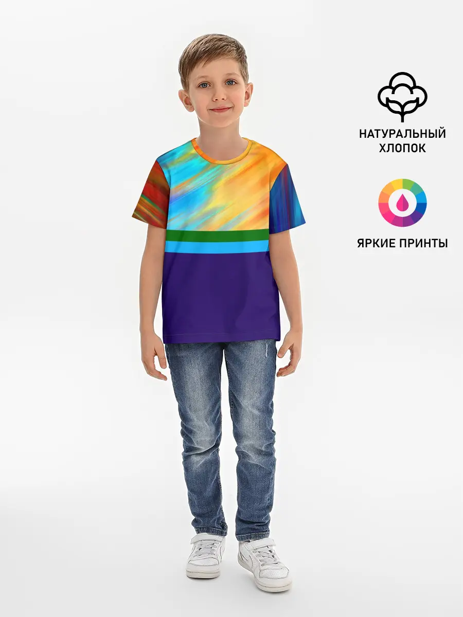 Детская базовая футболка / Размытие