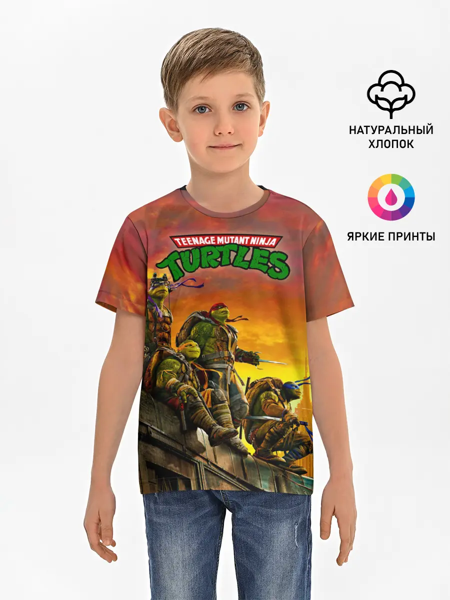 Детская базовая футболка / Черепашки - ниндзя