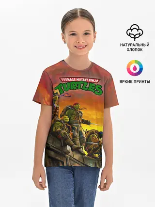 Детская базовая футболка / Черепашки - ниндзя