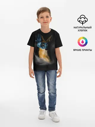 Детская базовая футболка / Лиса в маске