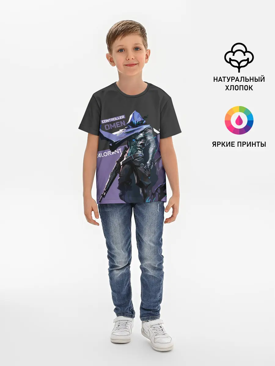 Детская базовая футболка / Valorant - Omen