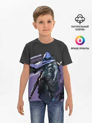 Детская базовая футболка / Valorant - Omen