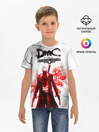 Детская базовая футболка / devil may cry