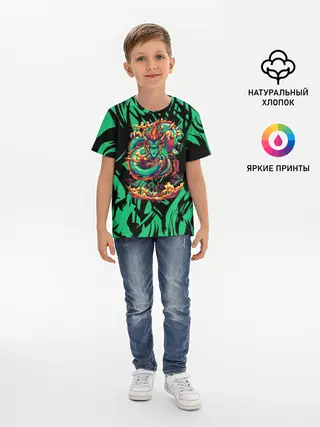 Детская базовая футболка / Dragon | Дракон