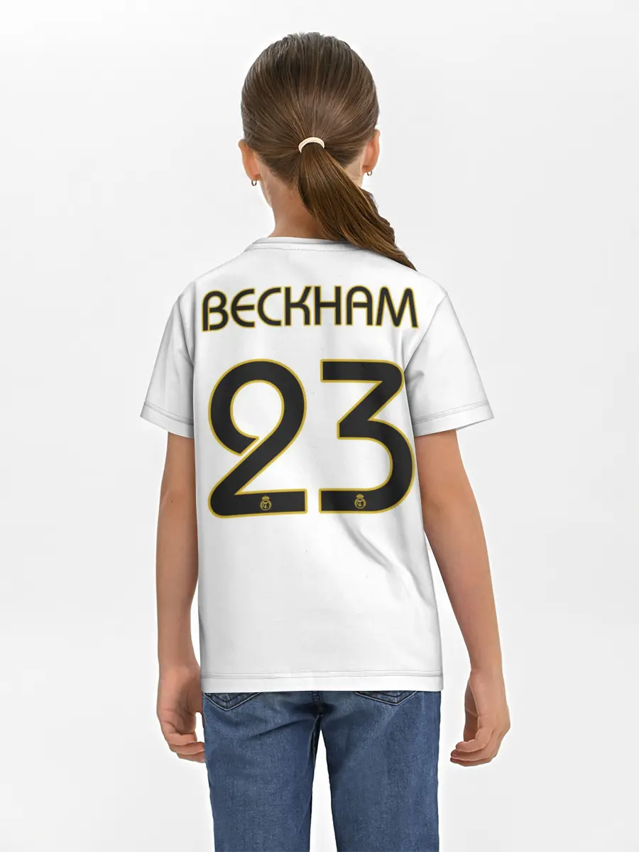 Детская базовая футболка / Бекхэм Реал Ретро