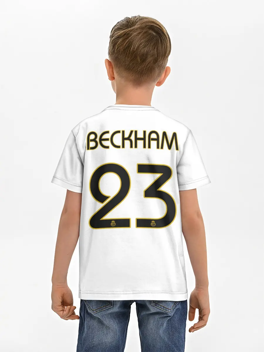 Детская базовая футболка / Бекхэм Реал Ретро