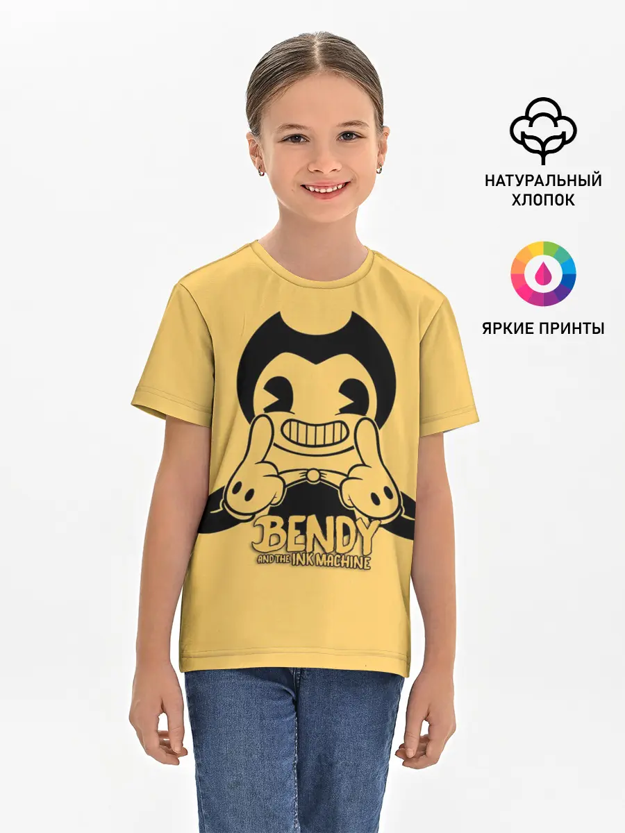 Детская базовая футболка / Bendy And The Ink Machine