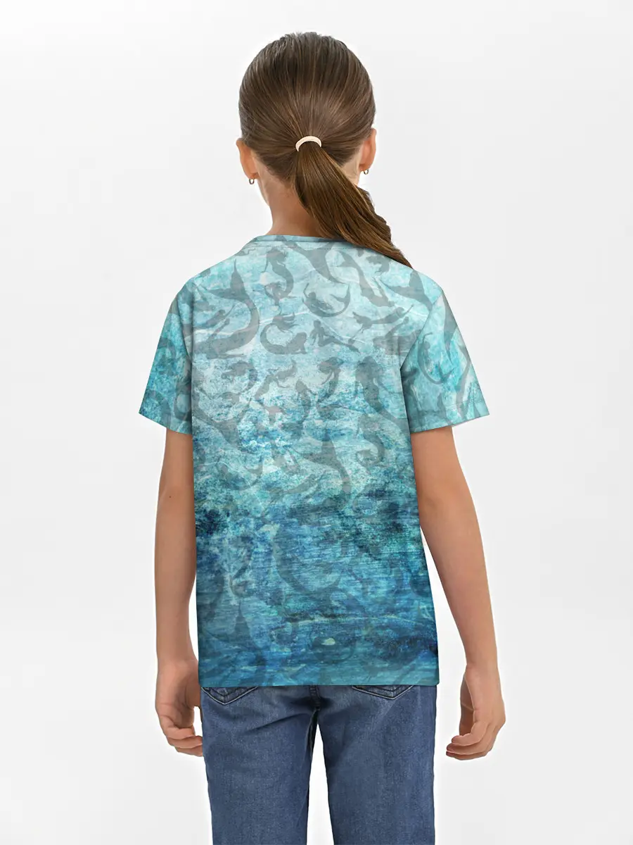 Детская базовая футболка / Русалка | Подводный мир