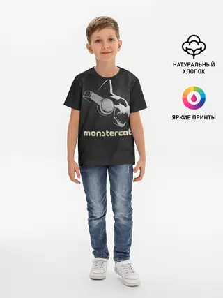 Детская базовая футболка / Monstercat