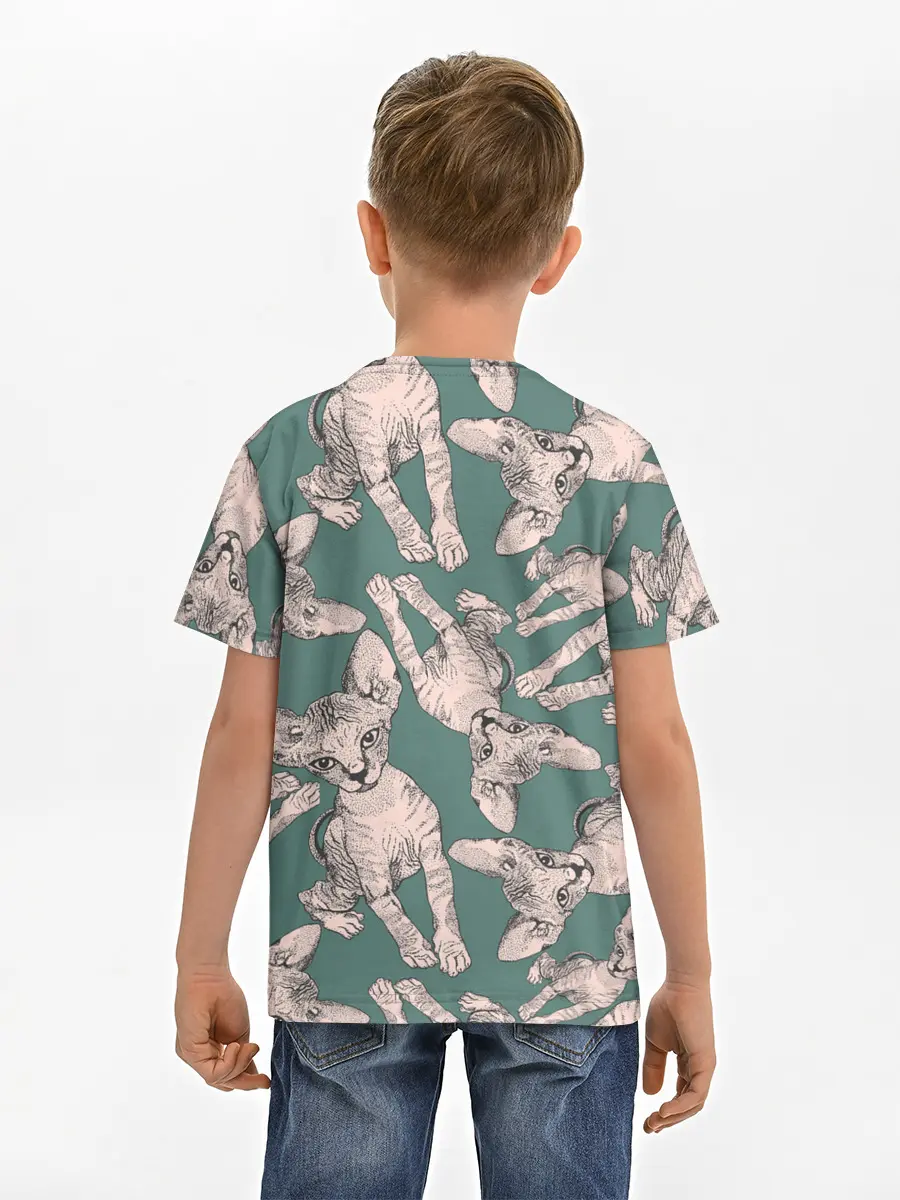 Детская базовая футболка / Котёнок сфинкса