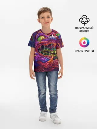 Детская базовая футболка / CS GO | Hyper Beast