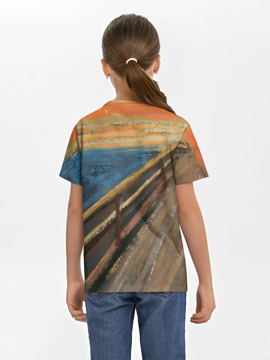 Детская базовая футболка / Крик котика