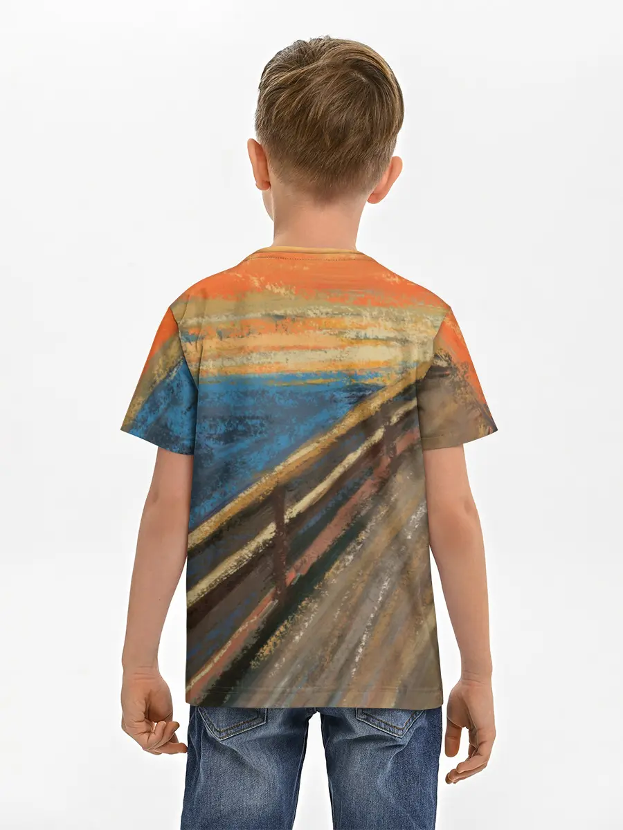 Детская базовая футболка / Крик котика