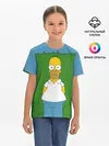Детская базовая футболка / Гомер Симпсон в кустах