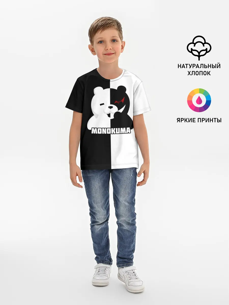 Детская базовая футболка / MONOKUMA / МОНОКУМА BEAR