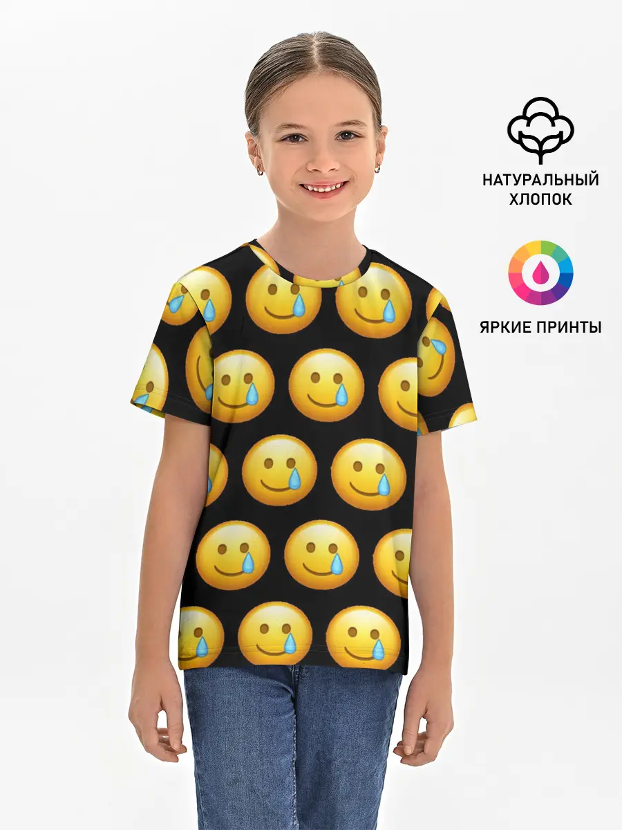 Детская базовая футболка / New Emoji