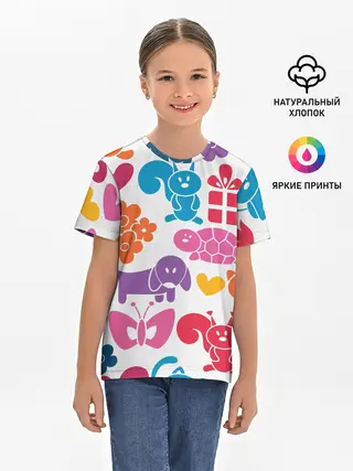 Детская базовая футболка / Звери, детская