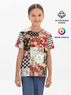 Детская базовая футболка / Лоскутный орнамент