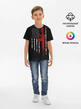 Детская базовая футболка / American Patriot
