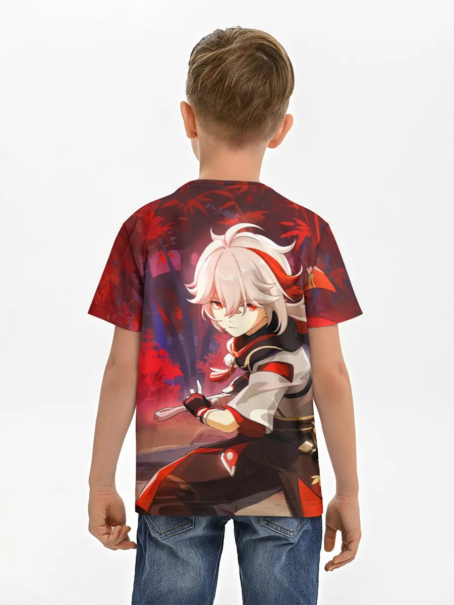 Детская базовая футболка / Геншин импакт: Кадзуха
