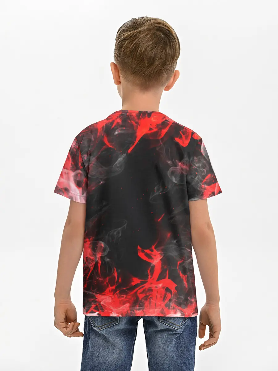 Детская базовая футболка / Опасный Динозавр | Red Dino