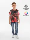 Детская базовая футболка / Опасный Динозавр | Red Dino