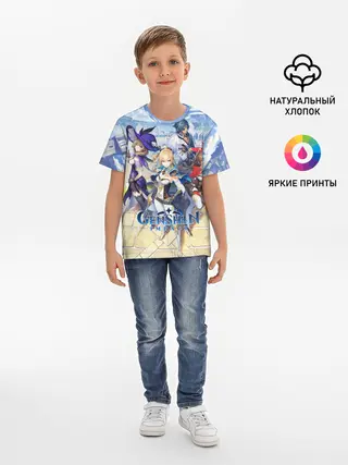 Детская базовая футболка / Genshin Impact: Ци Ци.