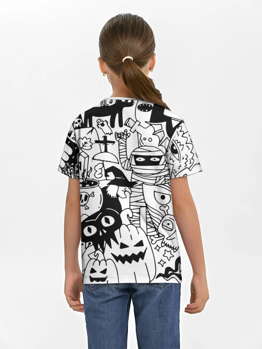 Детская базовая футболка / Halloween