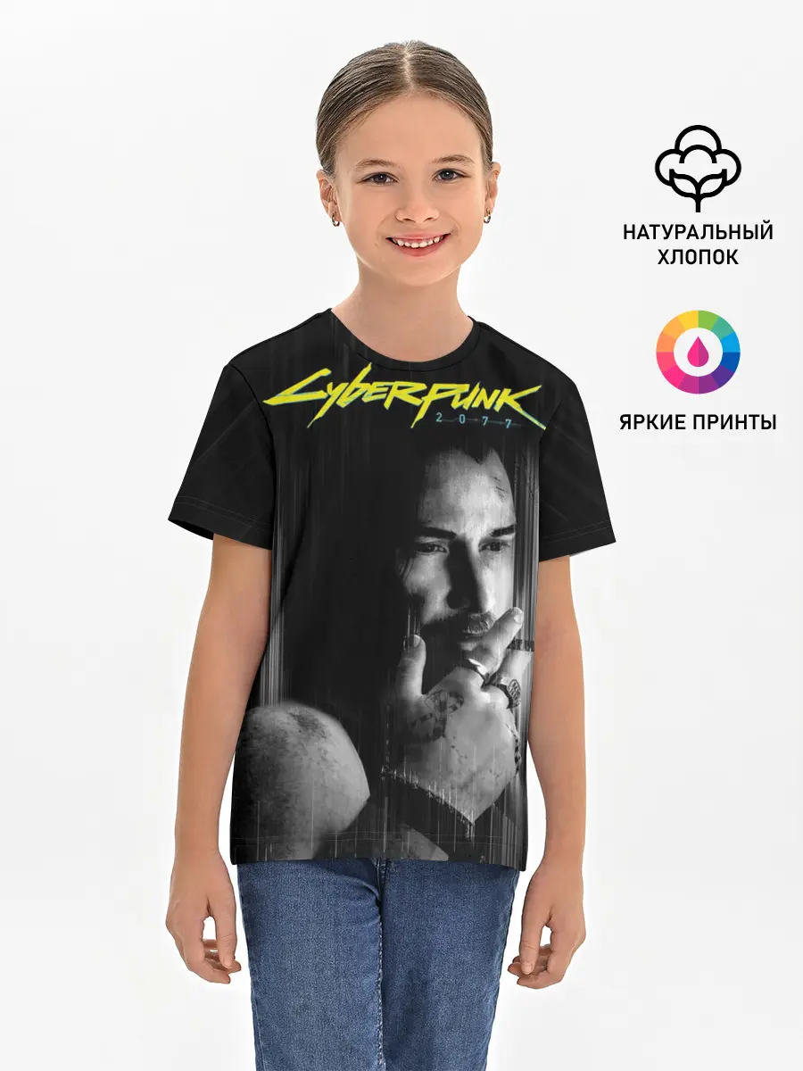 Детская базовая футболка / Cyberpunk 2077 | Джонни