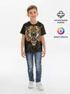 Детская базовая футболка / Тигровый стимпанк