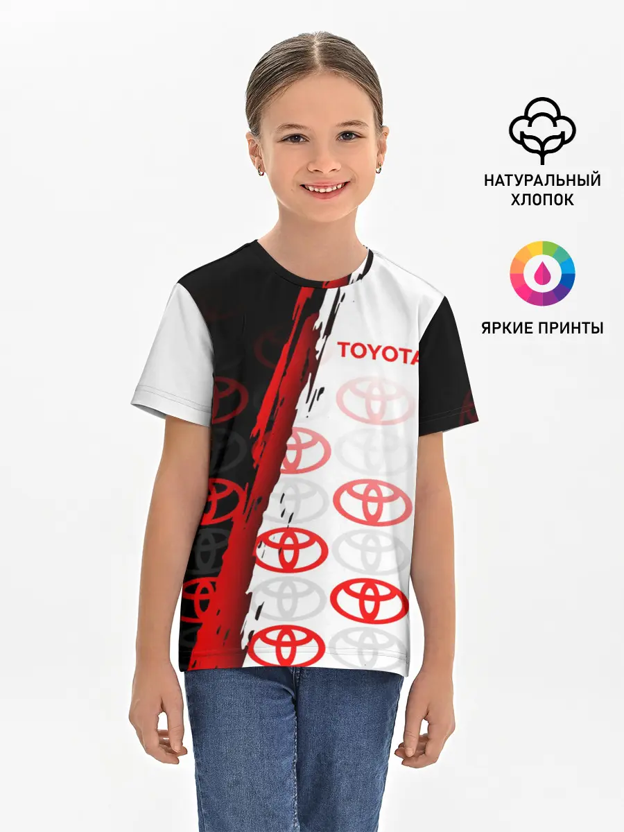 Детская базовая футболка / TOYOTA SPORT / GRUNGE / ГРАНЖ