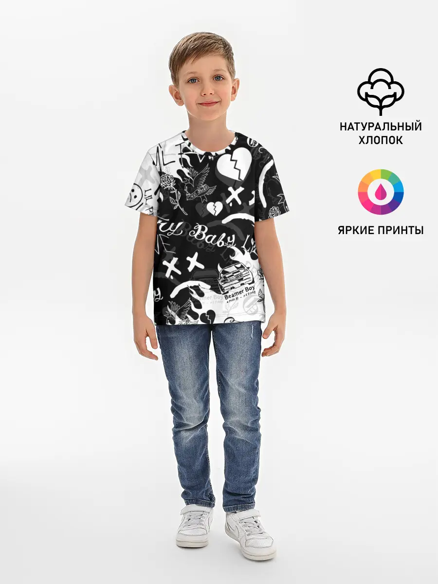 Детская базовая футболка / LIL PEEP